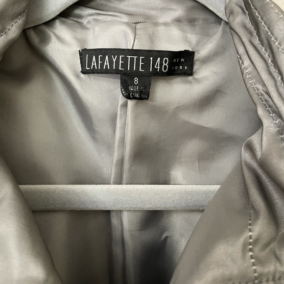 Lafayette 148 Silver Jacket Size 8 - Picture 4 of 6